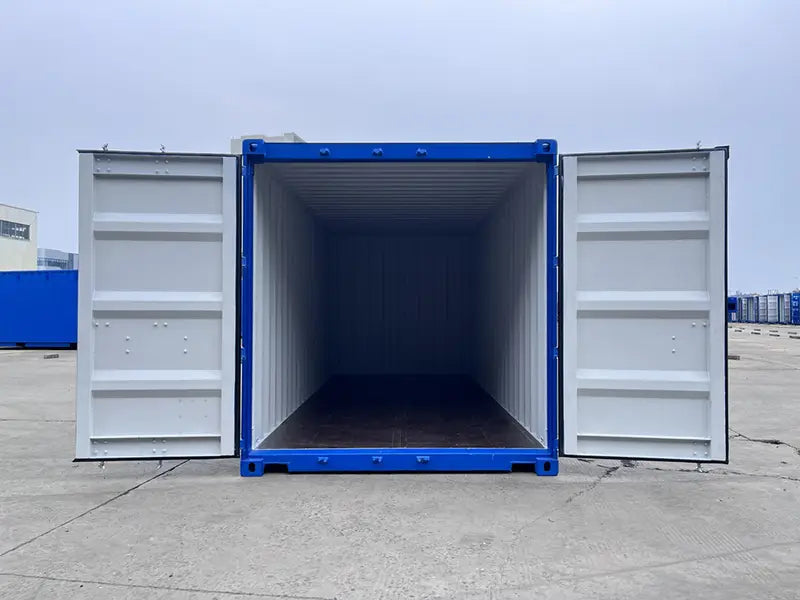 20 Fuß Standardcontainer blau