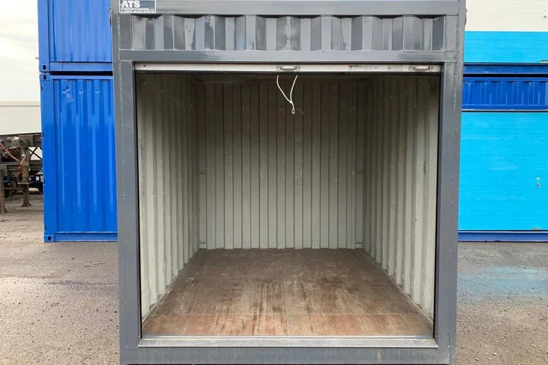 10-Fuß-Seecontainer mit Rolltor - gebraucht